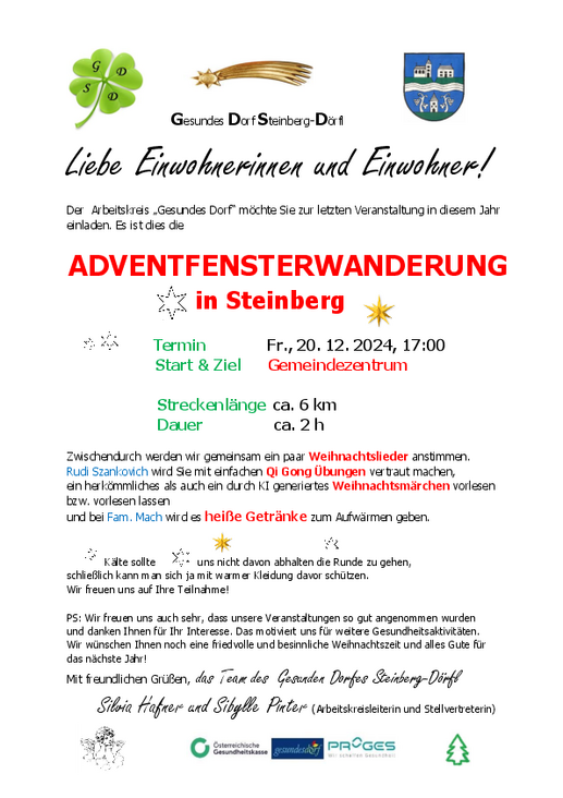 Adventfensterwanderung